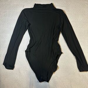 Black Long Sleeve Kids One Piece